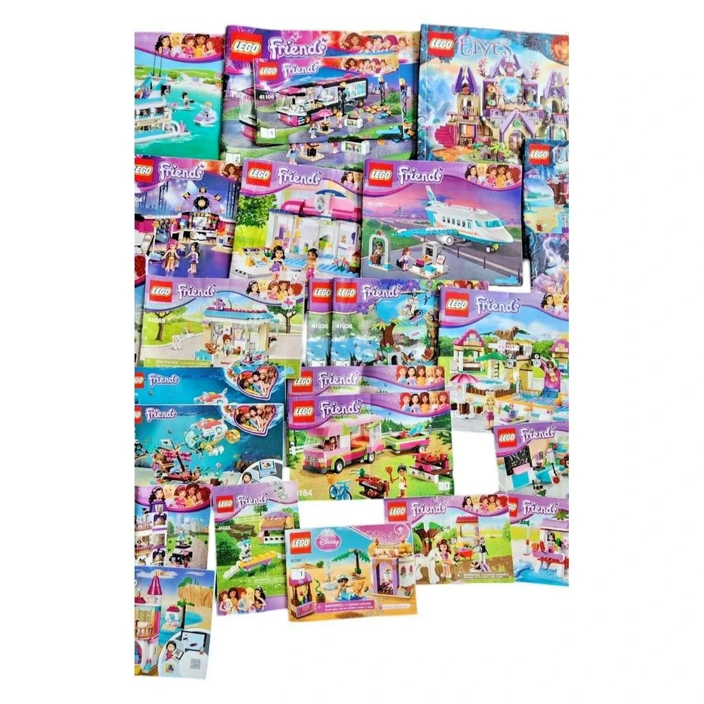 Lego Friends and Other Instruction Books - Books‎ Only Lot